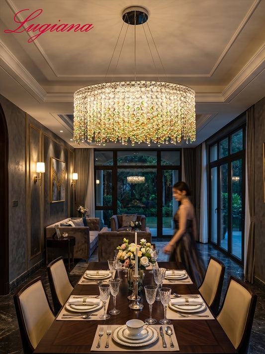Round Crystal Chandelier