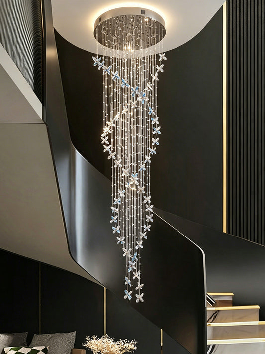 Spiral Crystal Staircase Chandelier