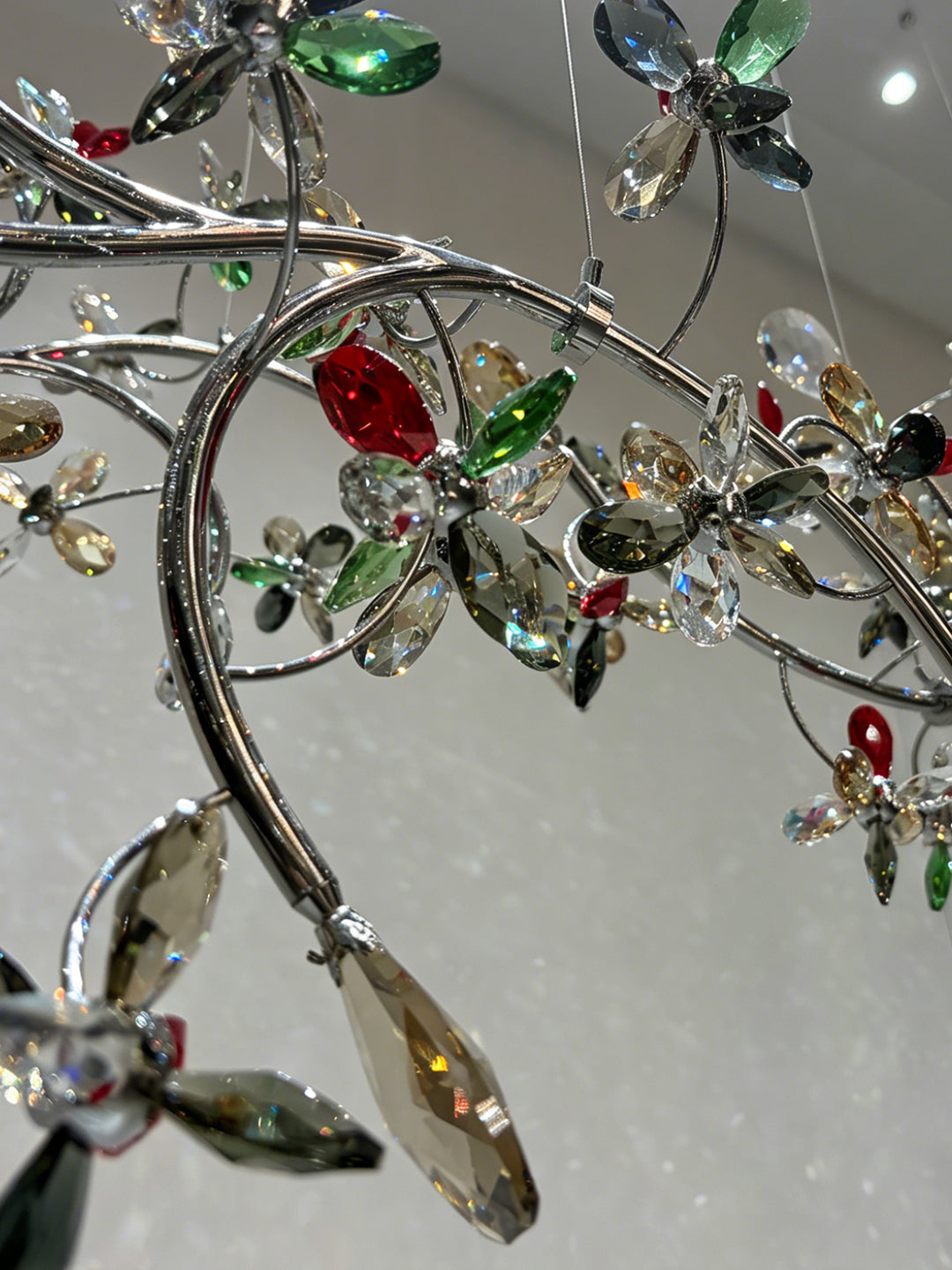 Multicolor Floral Branch Chandelier