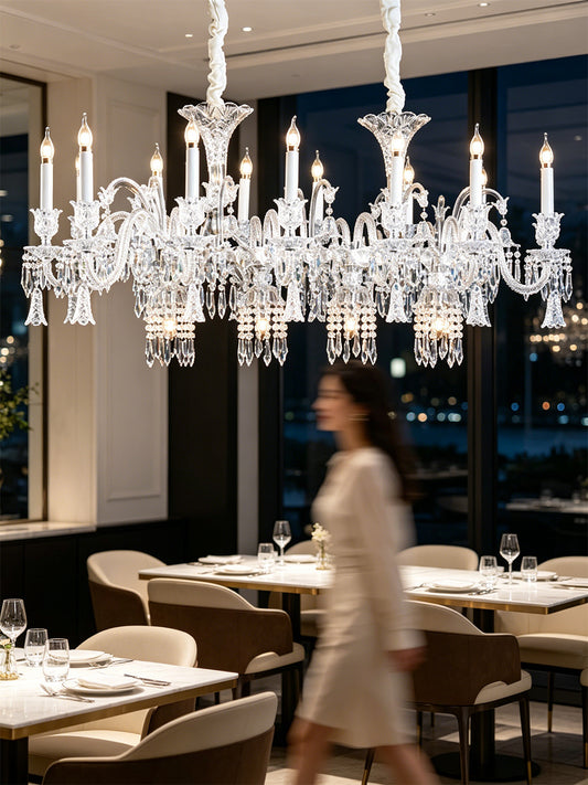 Luxury Linear Crystal Chandelier