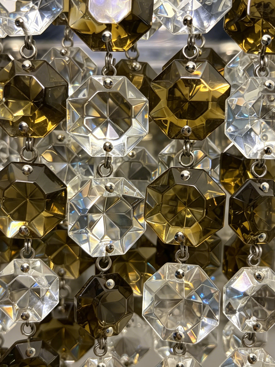 Rectangular Linear Crystal Chandelier