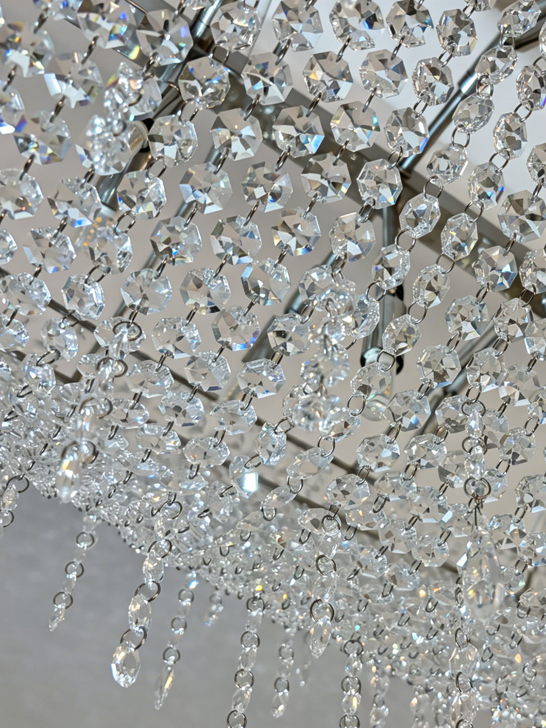 Amber Crystal Linear Chandelier