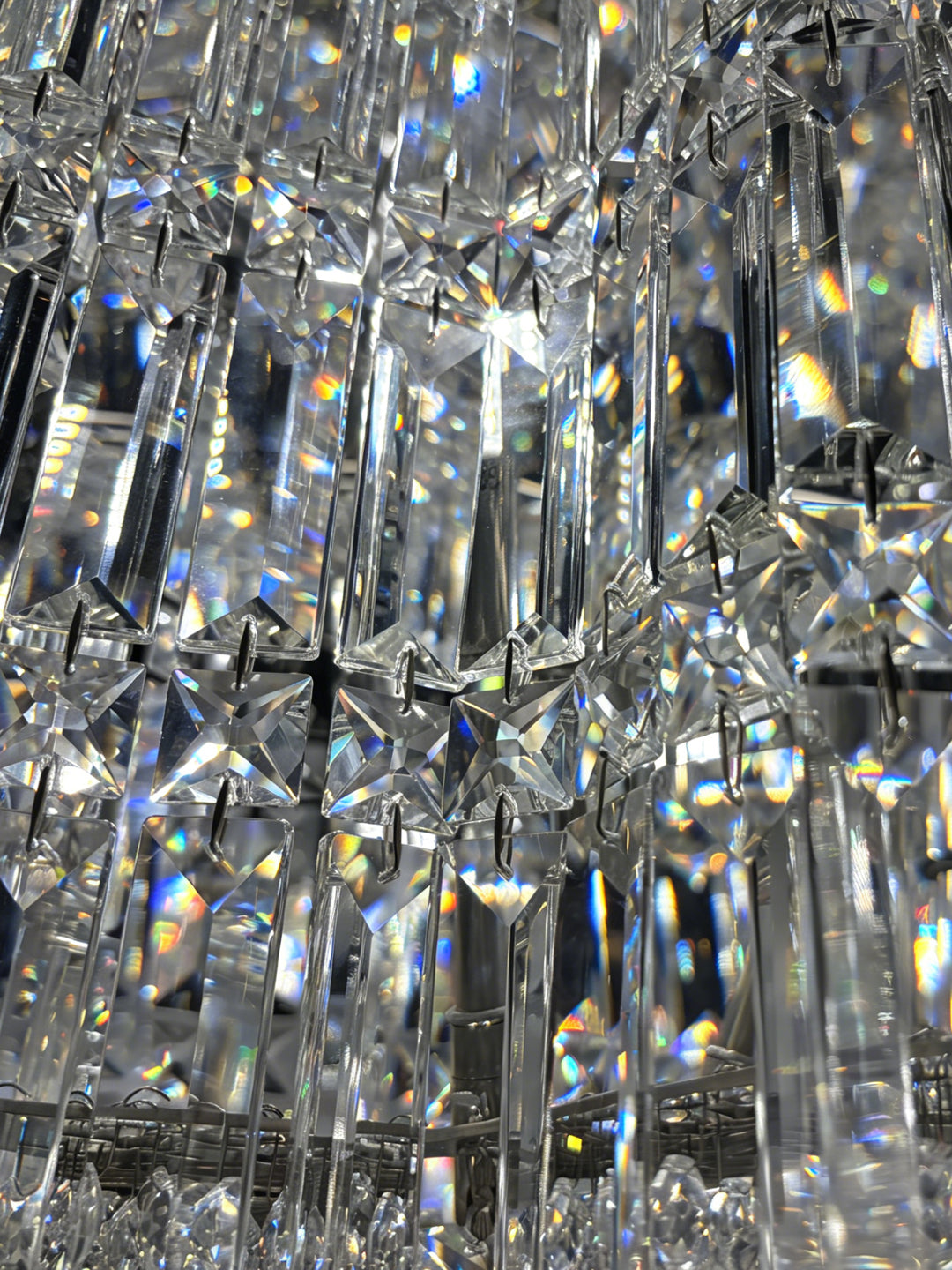 Star Cascading Crystal Chandelier for Villa High Ceiling