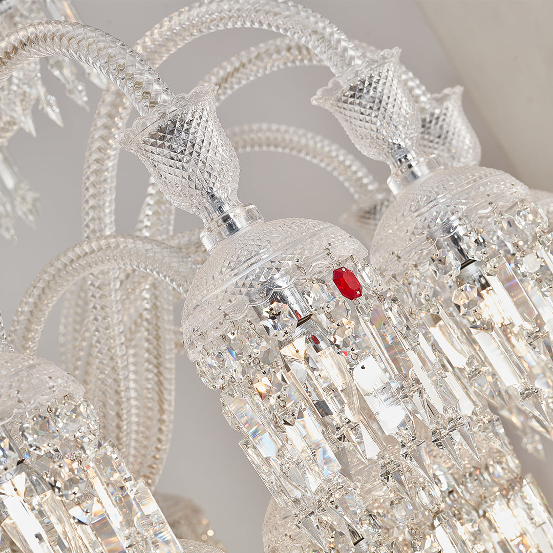 42 lights baccarat crystal chandelier with shades