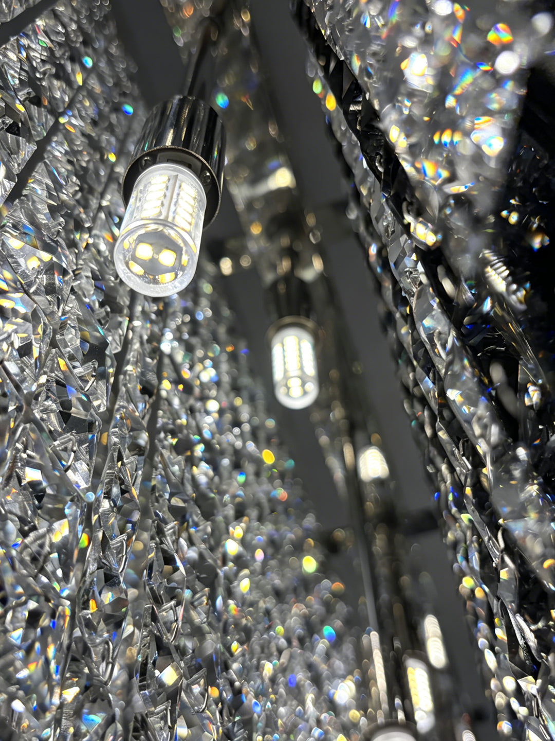 Linear Crystal Kitchen Island Pendant Light
