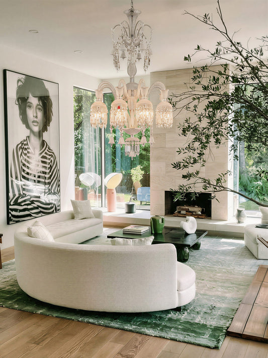 baccarat crystal chandelier with shades