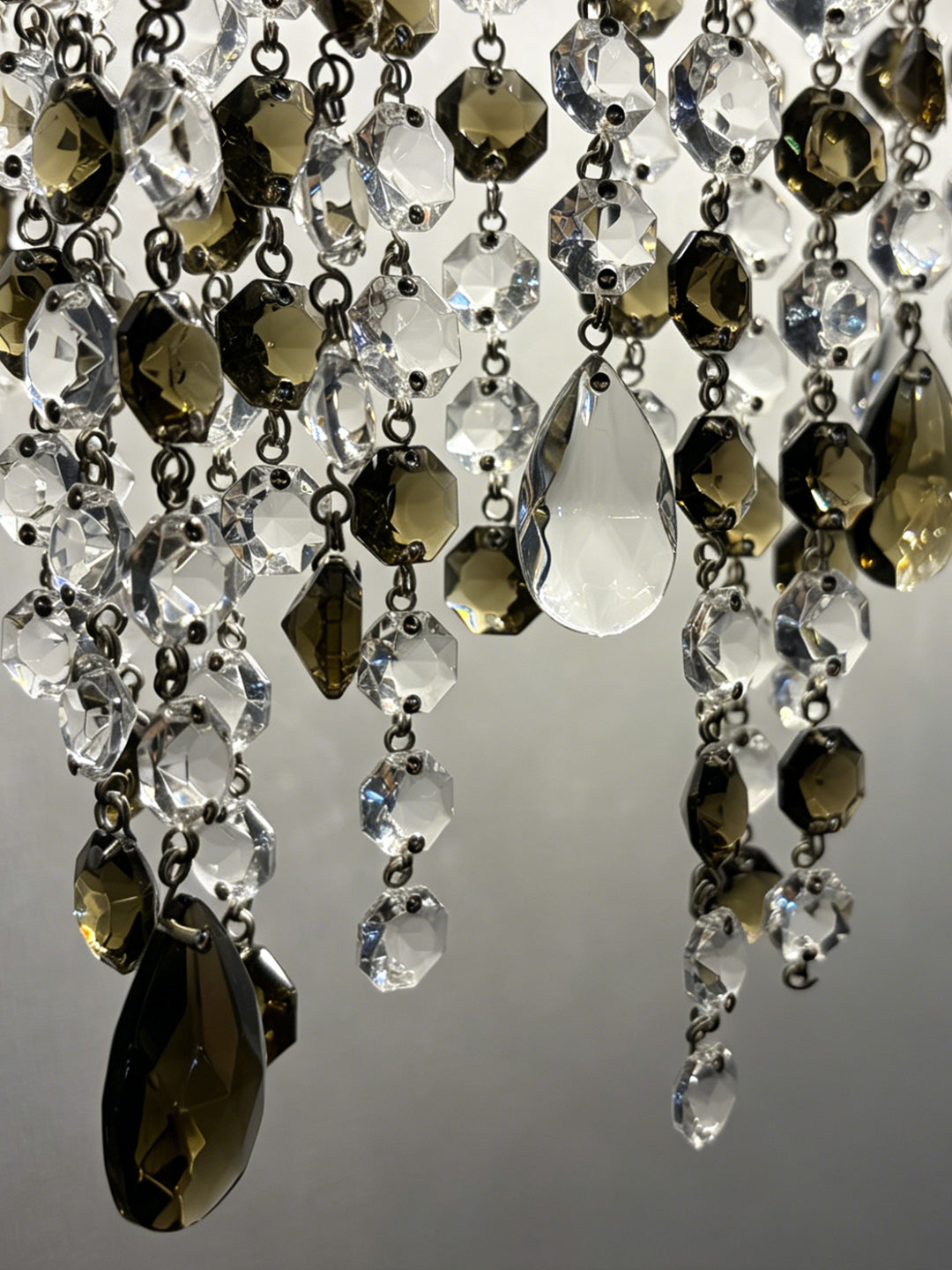 Rectangular Crystal Waterfall Chandelier
