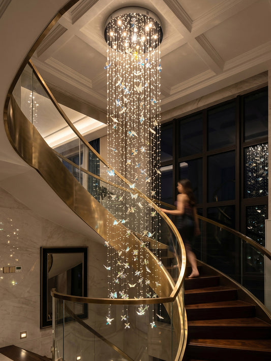 Cascade Crystal Staircase Chandelier