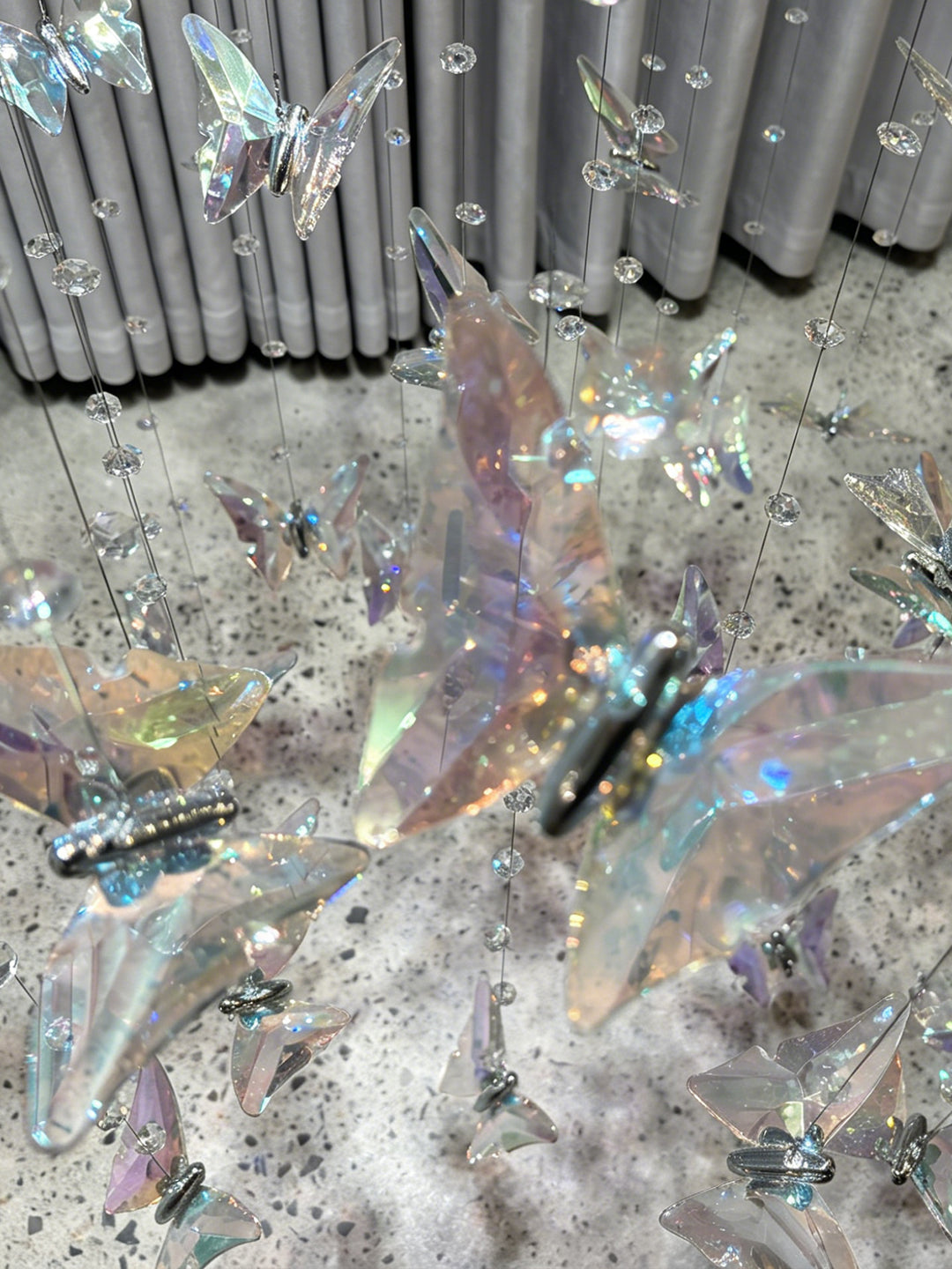 Butterfly Crystal Waterfall Chandelier