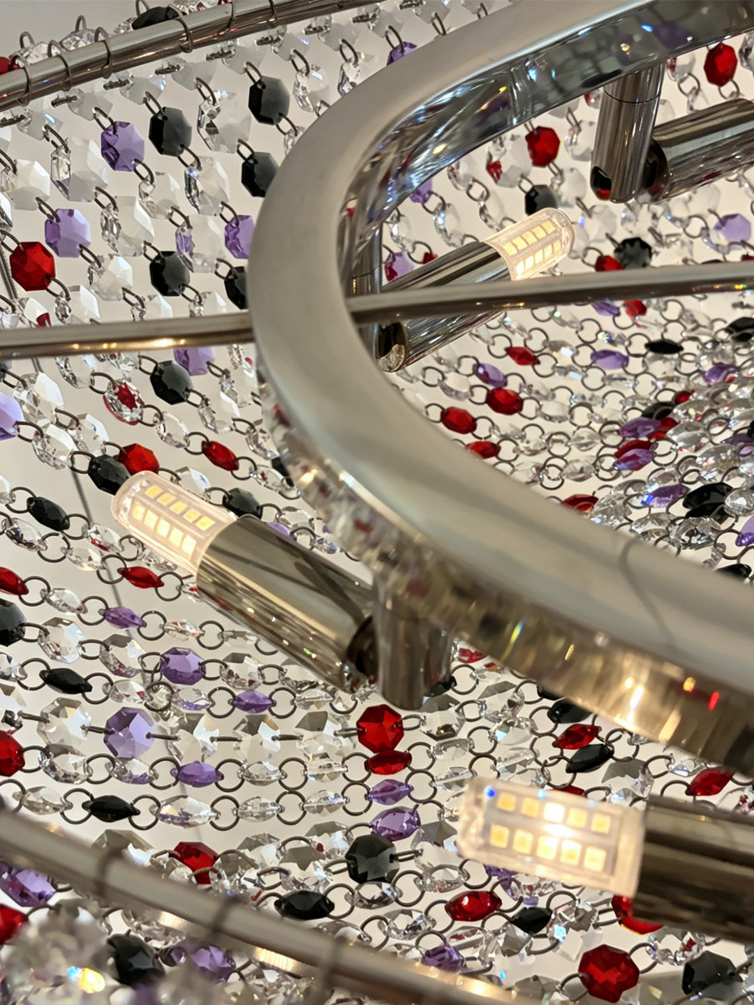 Clear Crystal Linear Chandelier