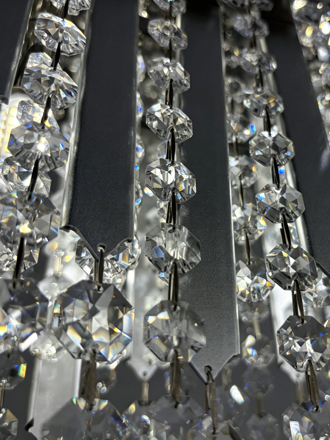 Round Gold Crystal Chandelier