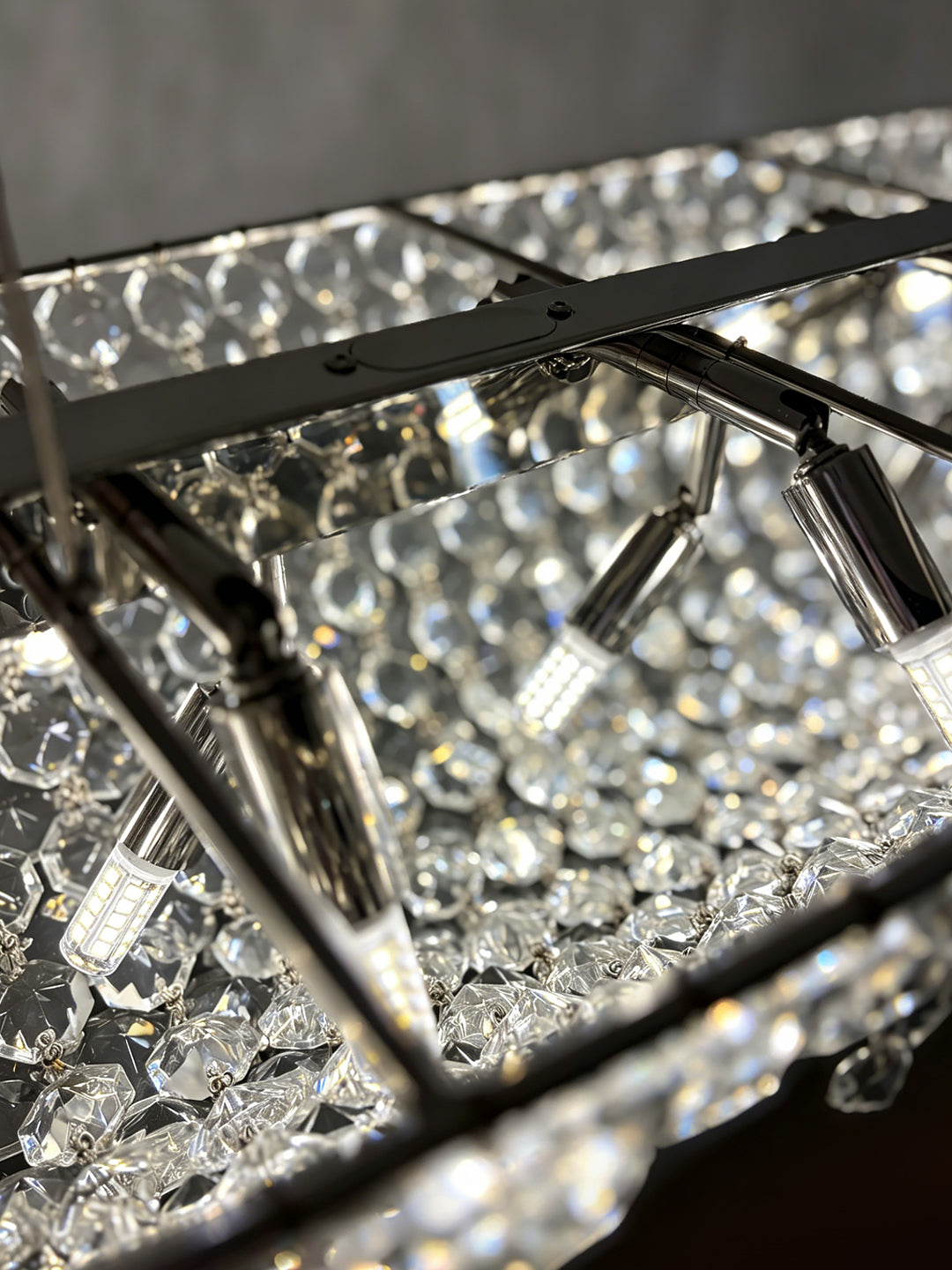 Oval Crystal Chandelier