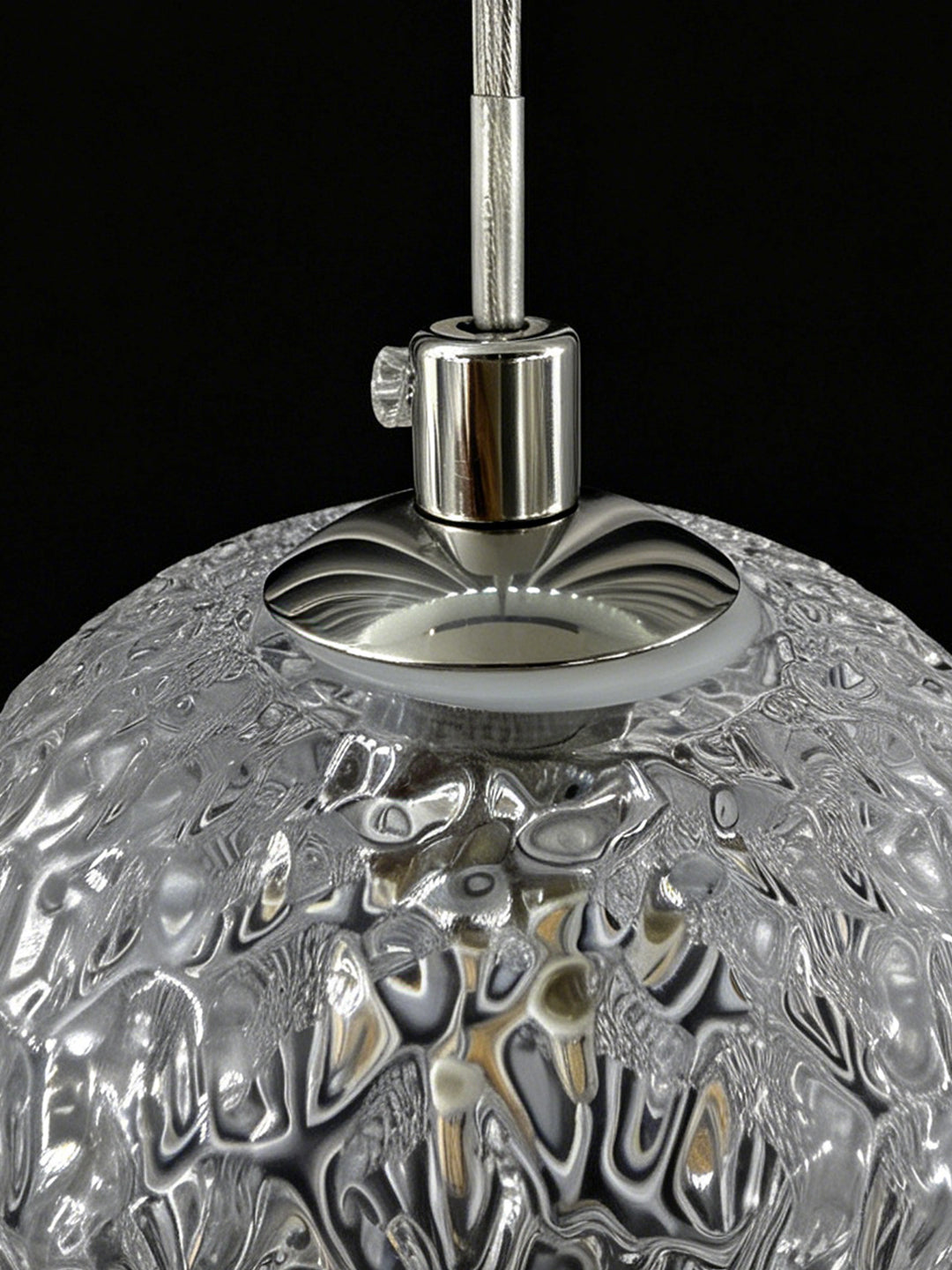 12-Light Spiral Staircase Glass Pendant Light