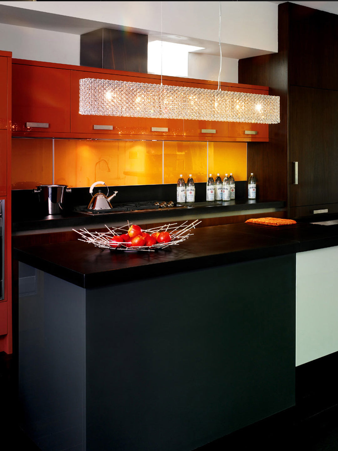 Modern Linear Crystal Chandelier