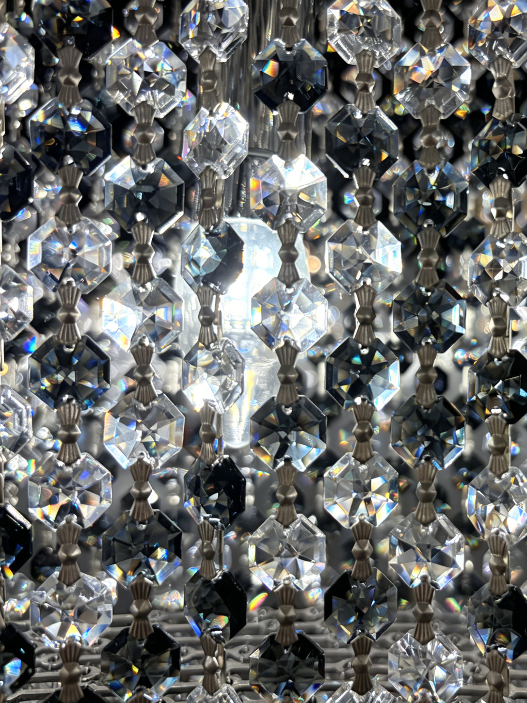 Cylindrical Crystal Pendant Light
