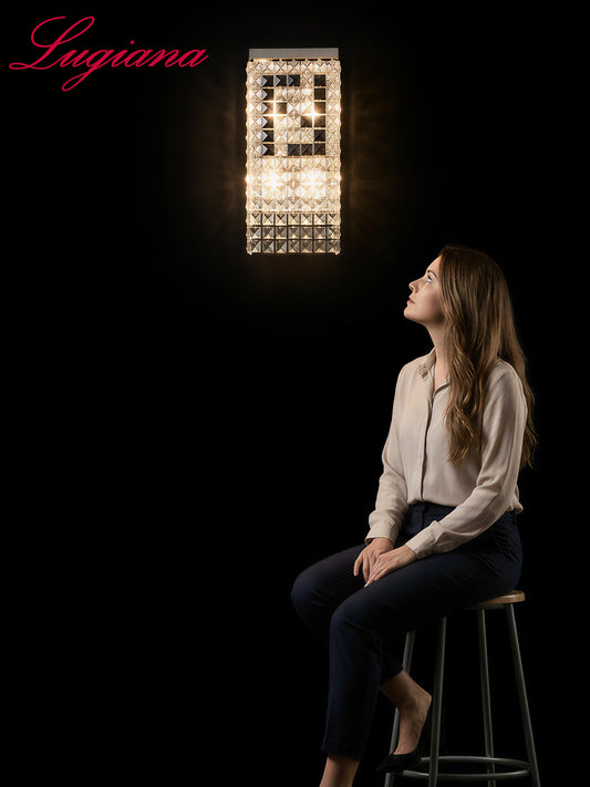 Vertical Crystal Wall Sconce
