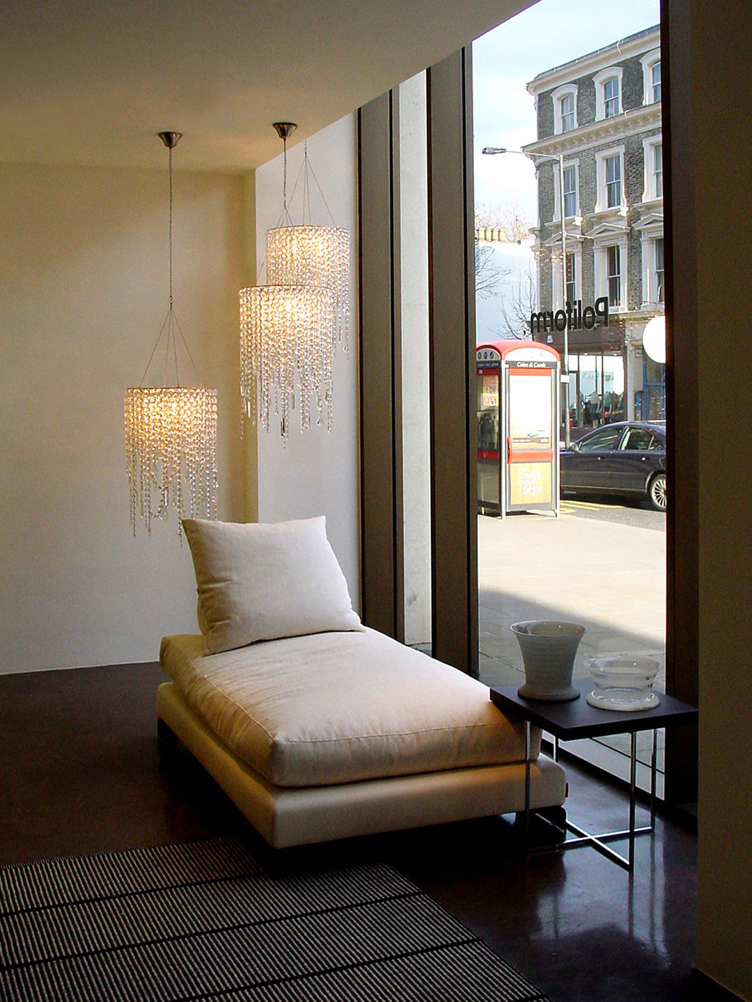 Cylindrical Crystal Pendant Light