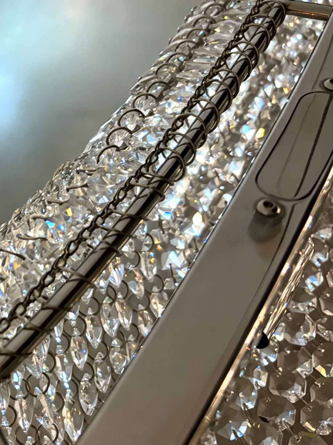 Multicolor Crystal Ring Chandelier