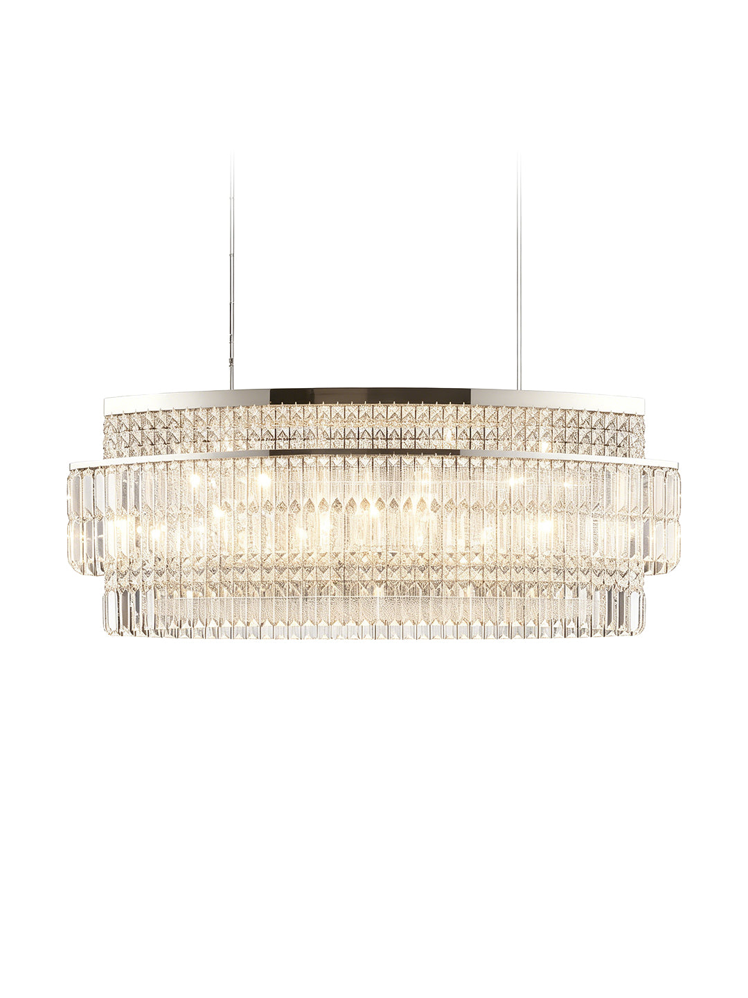 Tiered Round Crystal Chandelier