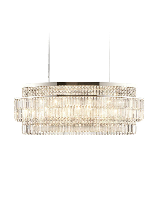 Tiered Round Crystal Chandelier