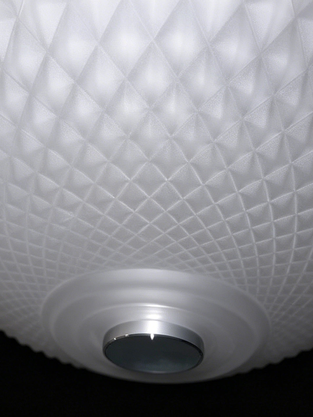 4-Light White Fabric Shade Crystal Chandelier