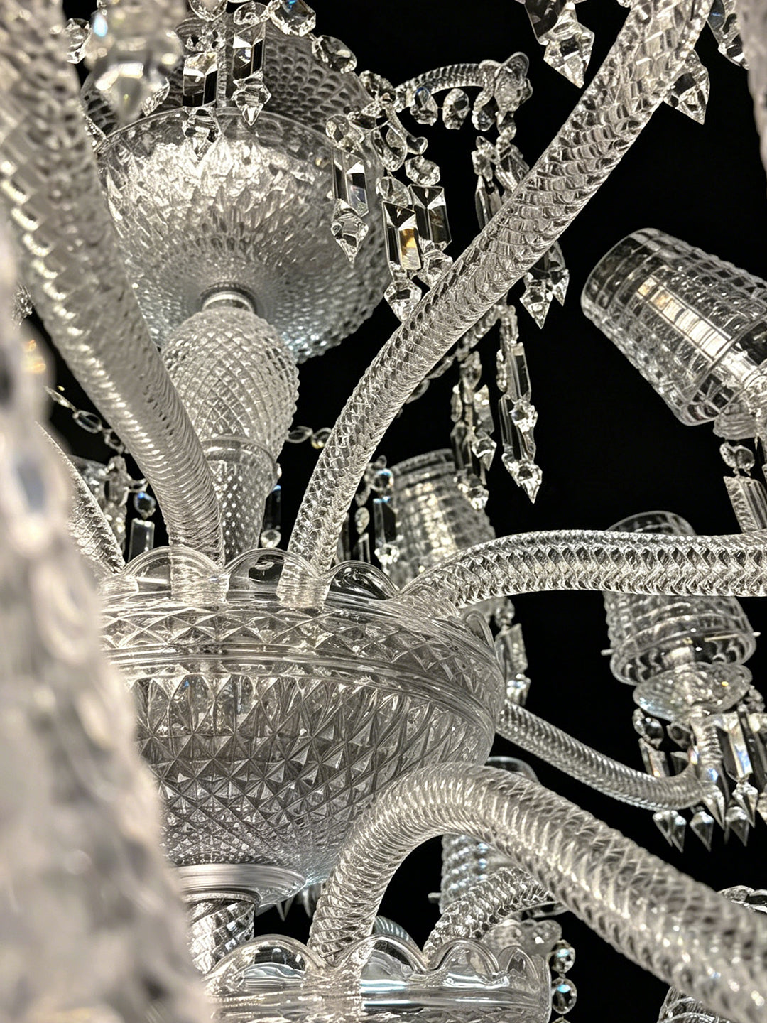 Globe Ball Shape Clear Crystal Chandelier