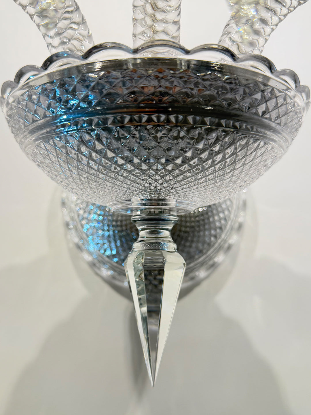 Baccarat-Style Regal Crystal Wall Light