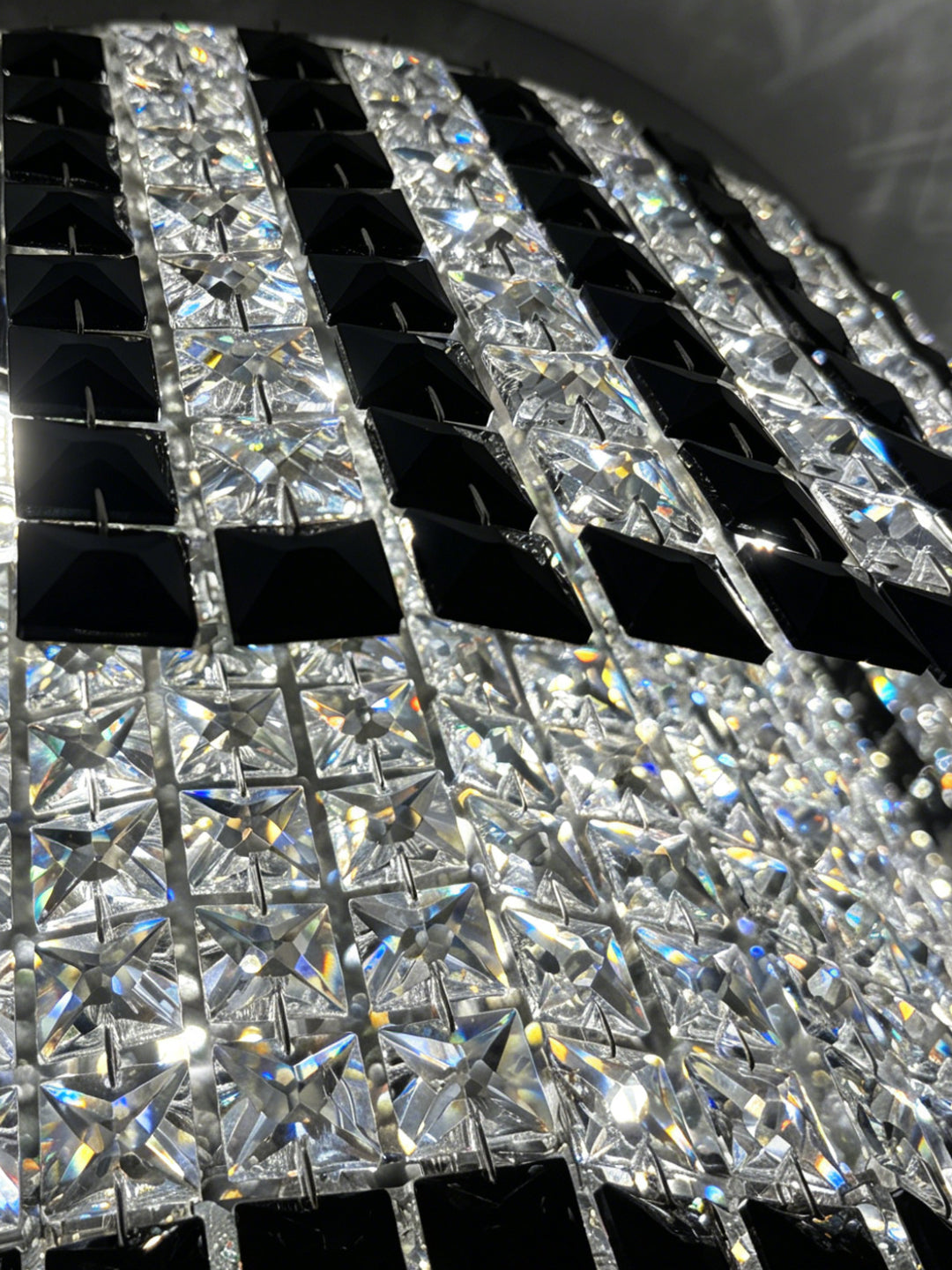 Pashari Round Crystal Flush Mount Ceiling Light