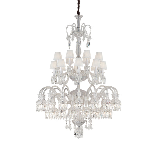 42 lights baccarat crystal chandelier with shades