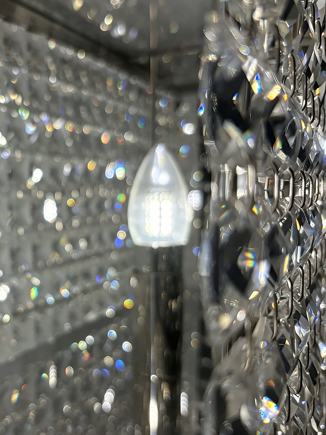Rectangular Crystal Vanity Light