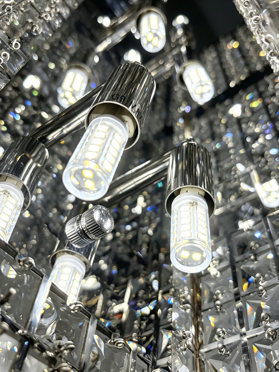 Vertical Crystal Wall Sconce