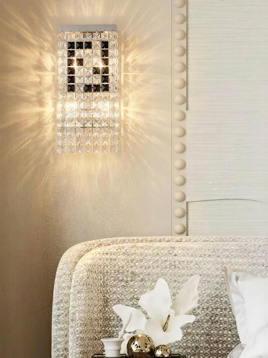 Vertical Crystal Wall Sconce