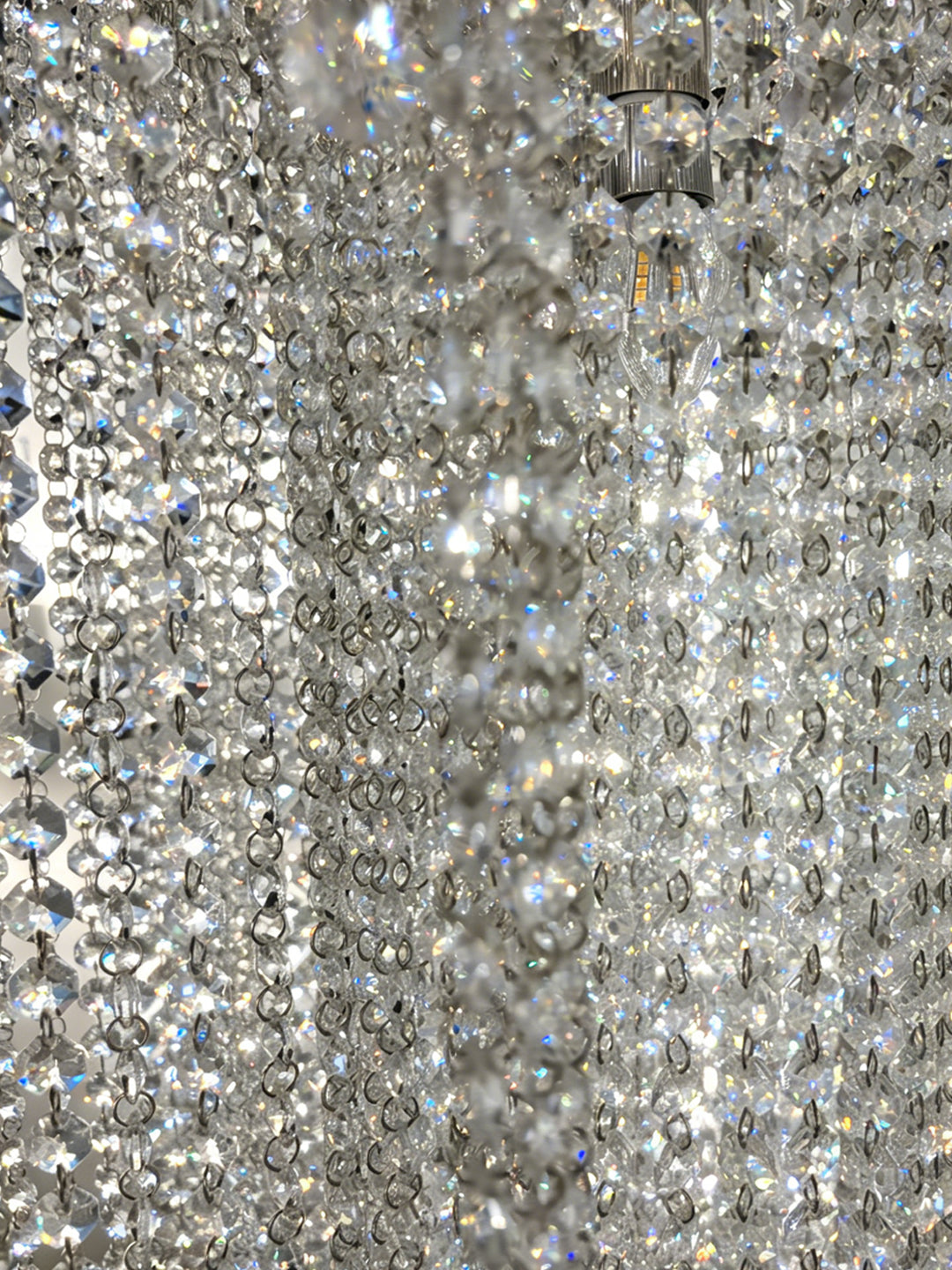Tiered Crystal Cascade Chandelier