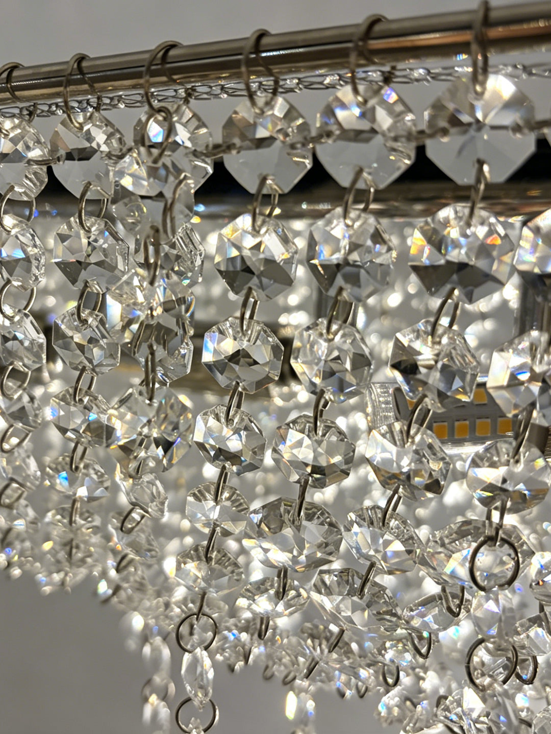 Wavy Linear Crystal Chandelier
