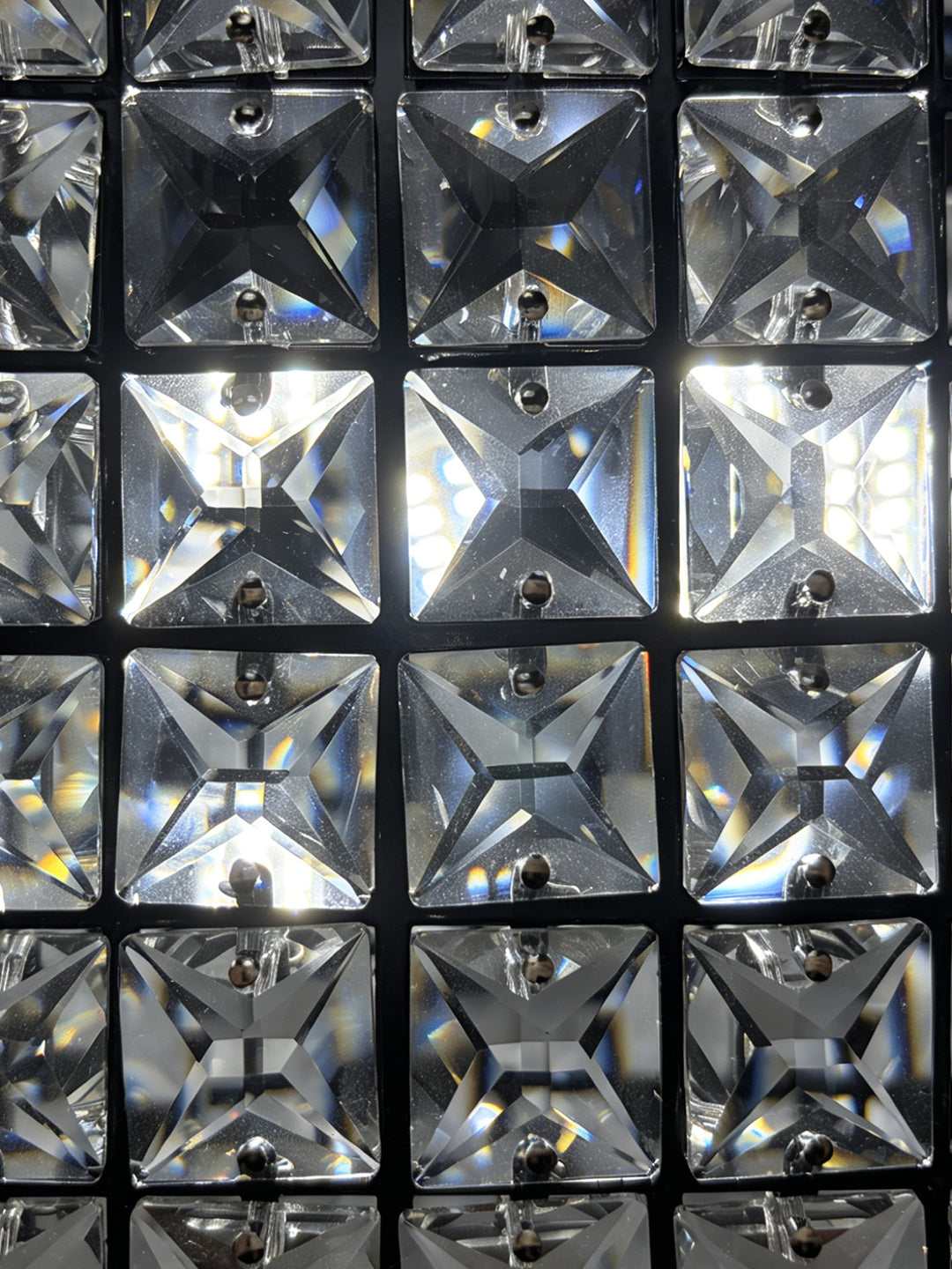 Pashari 3-Tier Vertical Crystal Wall Sconce