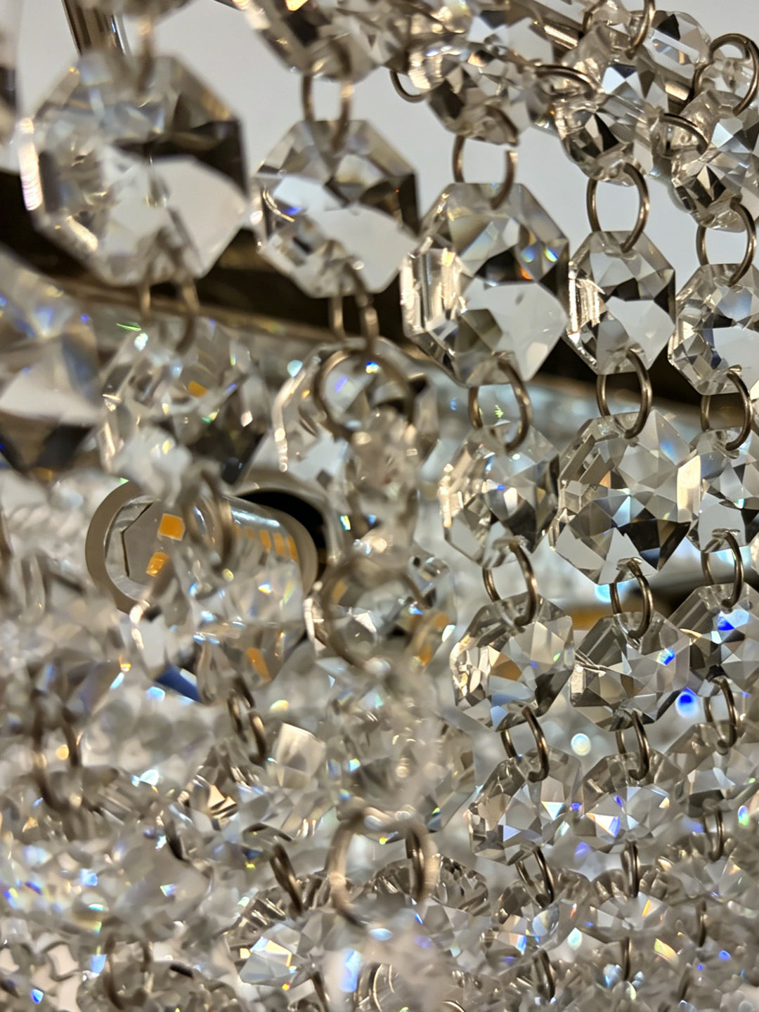 Multicolor Crystal Ring Chandelier