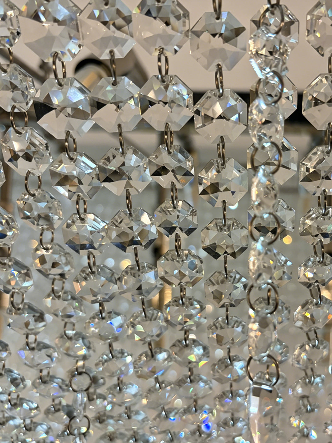 Amber Crystal Linear Chandelier