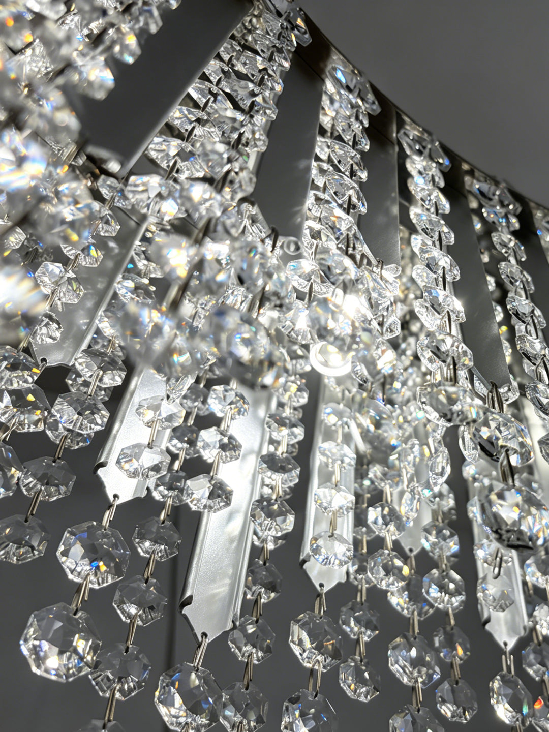 Round Gold Crystal Chandelier