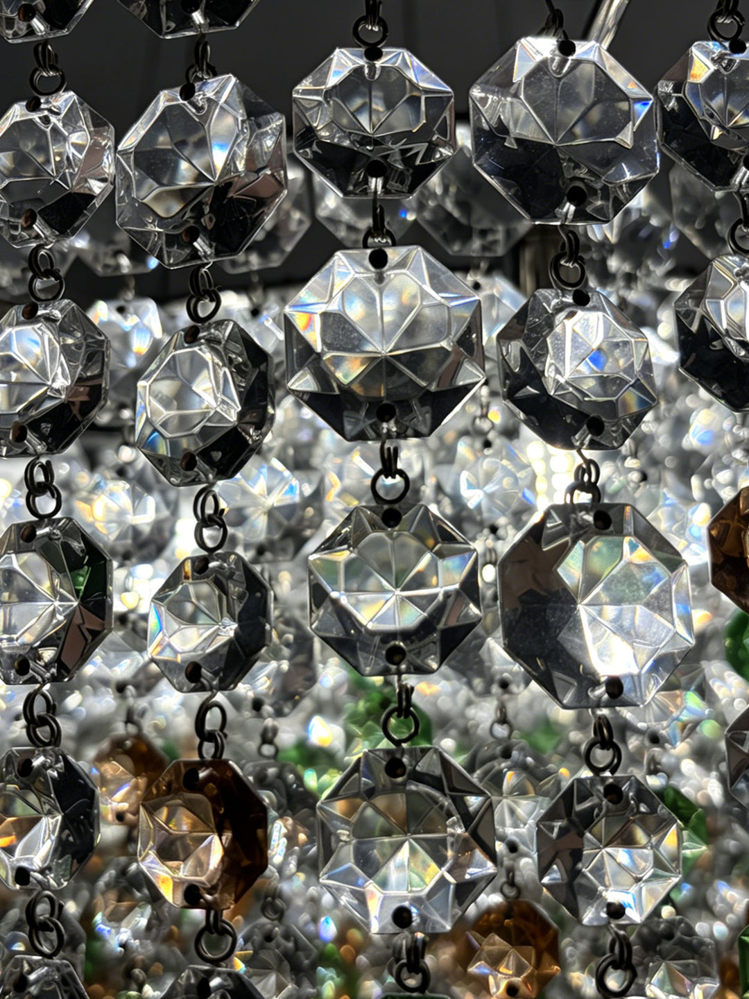 Cylindrical Crystal Pendant Light