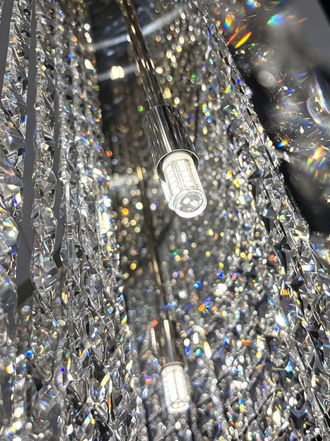 Pashari Double Tier Round Crystal Pendant Light