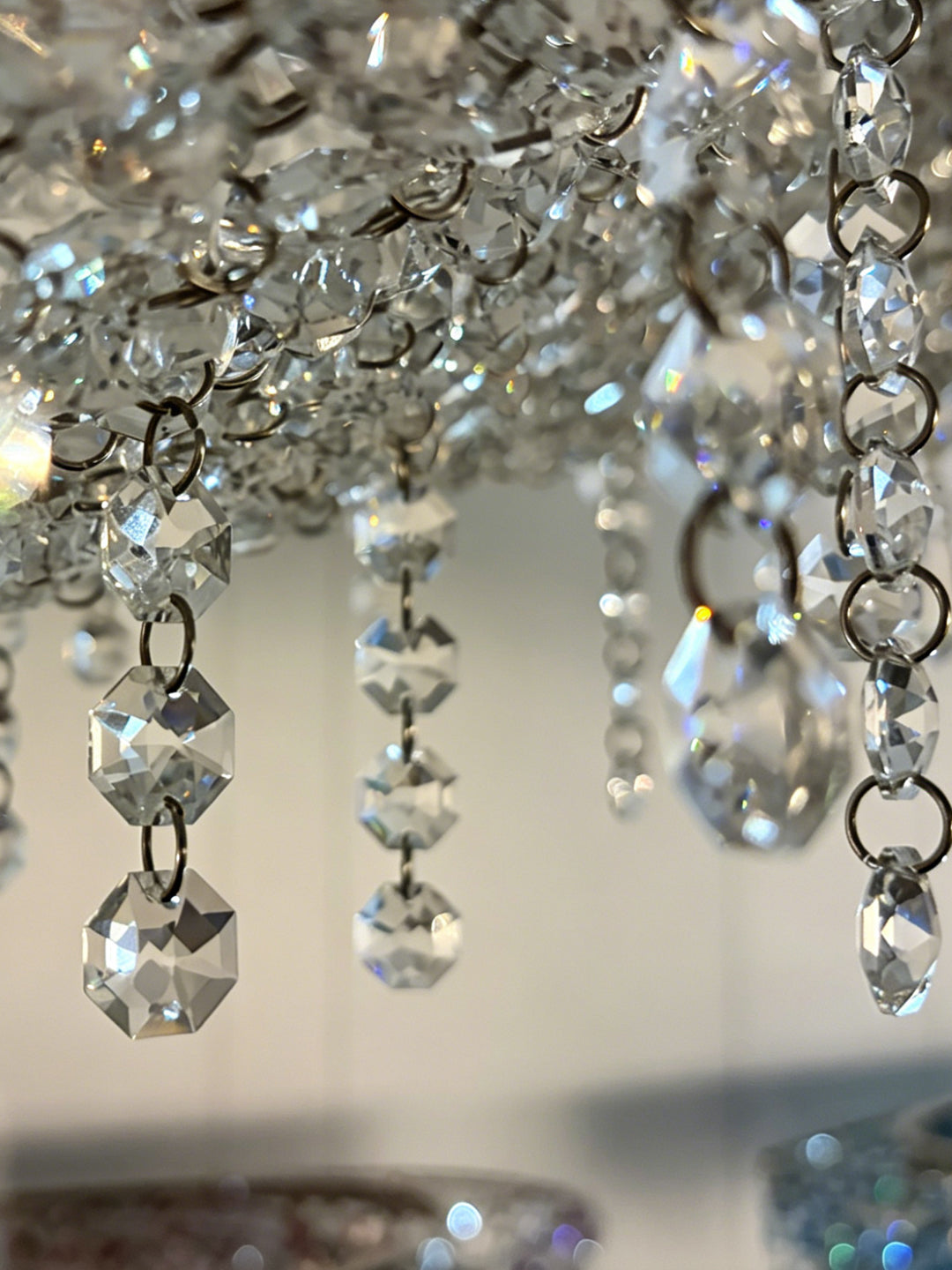 Multicolor Crystal Ring Chandelier