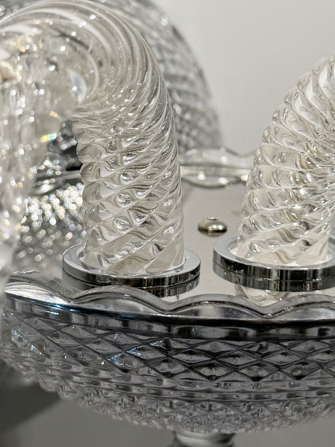 Baccarat-Style Regal Crystal Wall Light