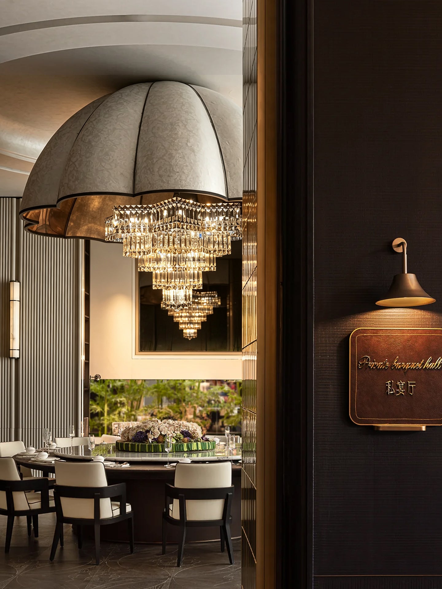 Star Cascading Crystal Chandelier for Villa High Ceiling