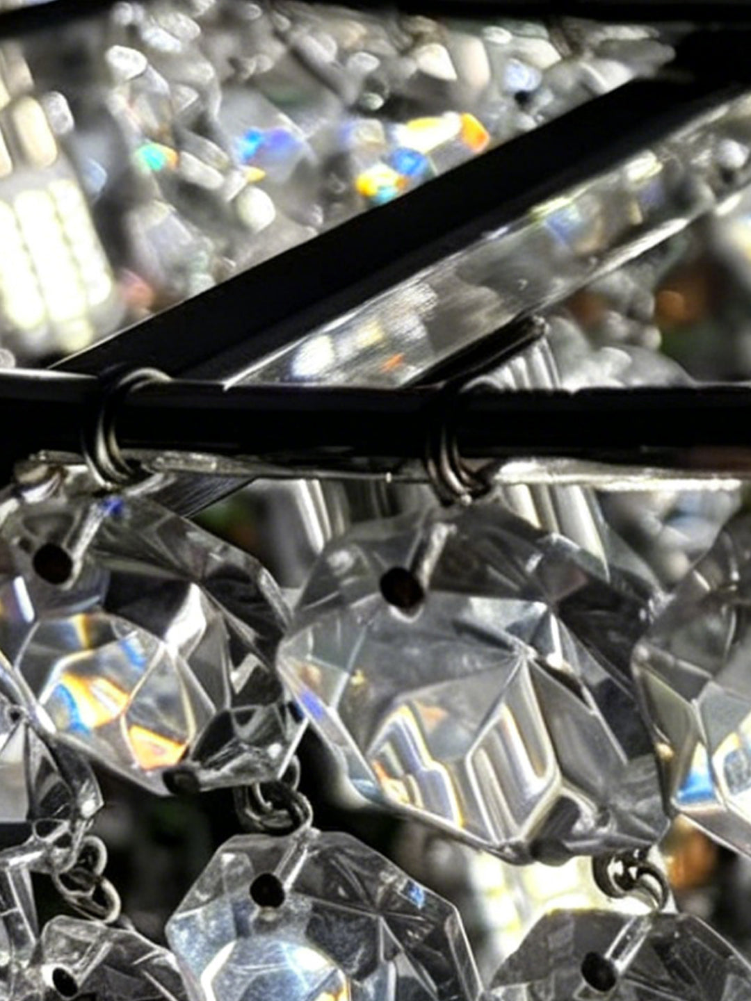 Cylindrical Crystal Pendant Light