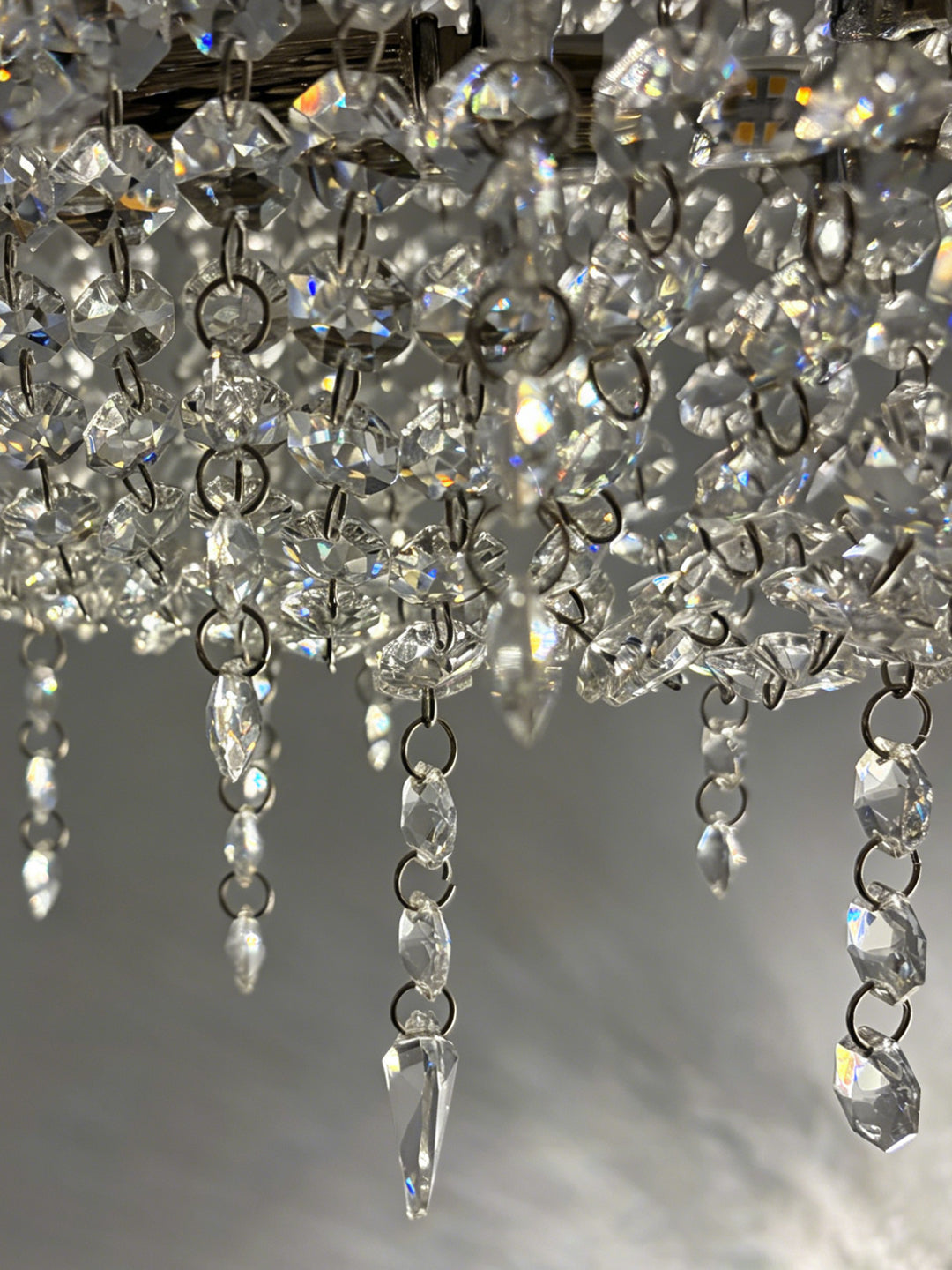 Wavy Linear Crystal Chandelier
