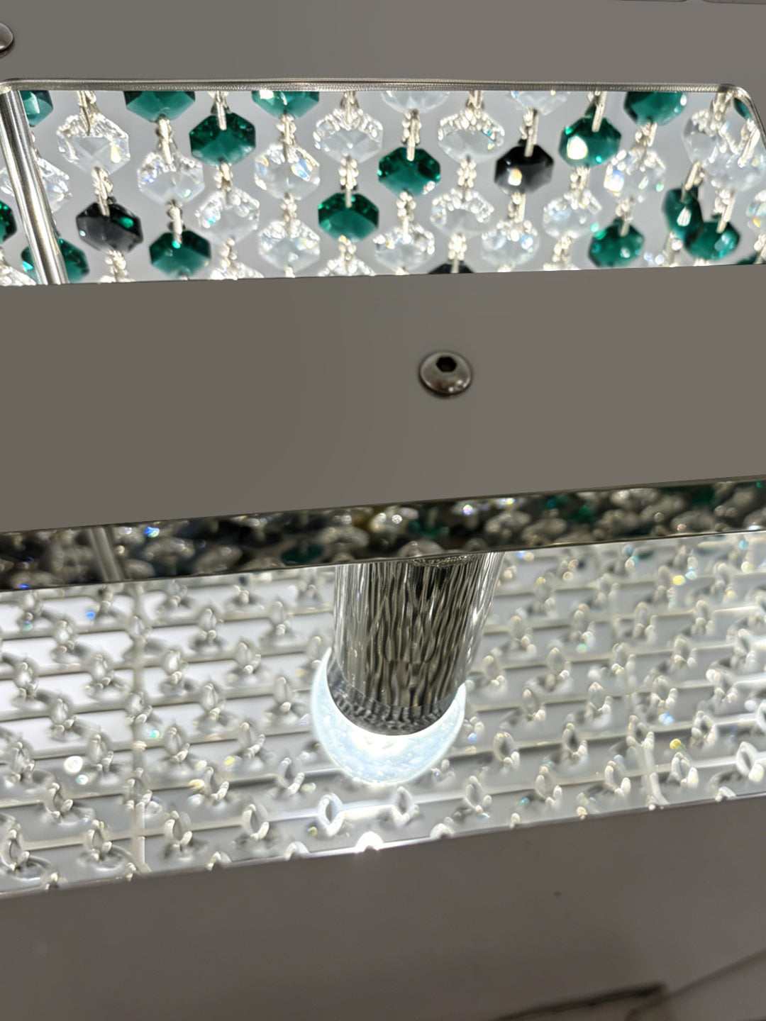 Modern Linear Crystal Chandelier