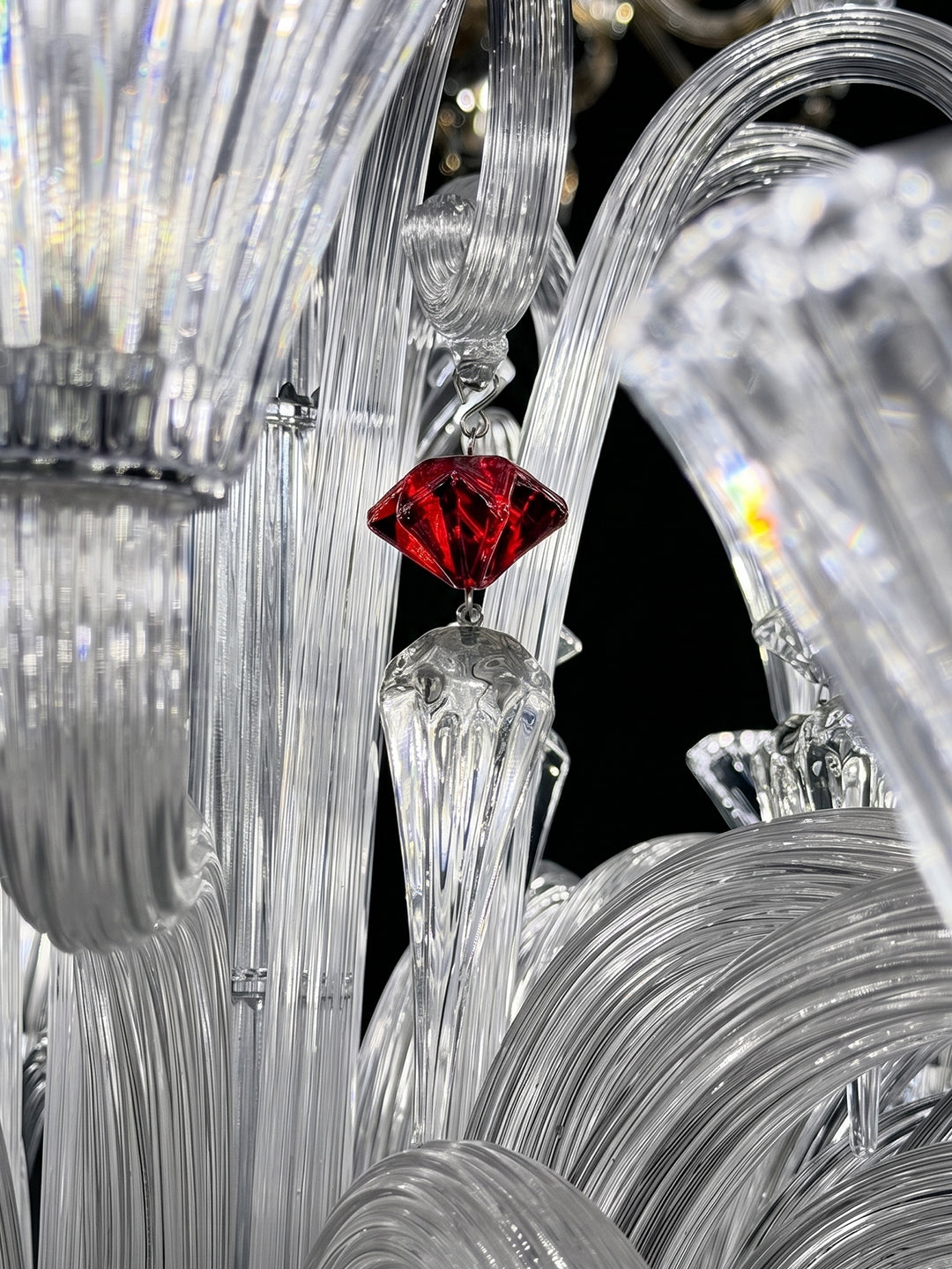 Modern clear crystal chandelier