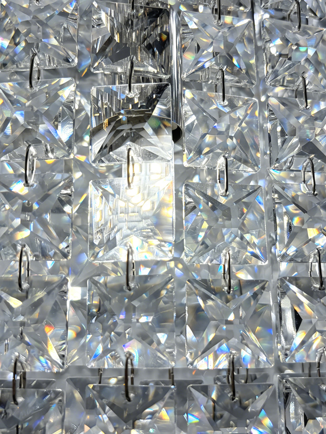 Curved Linear Crystal Kitchen Island Pendant