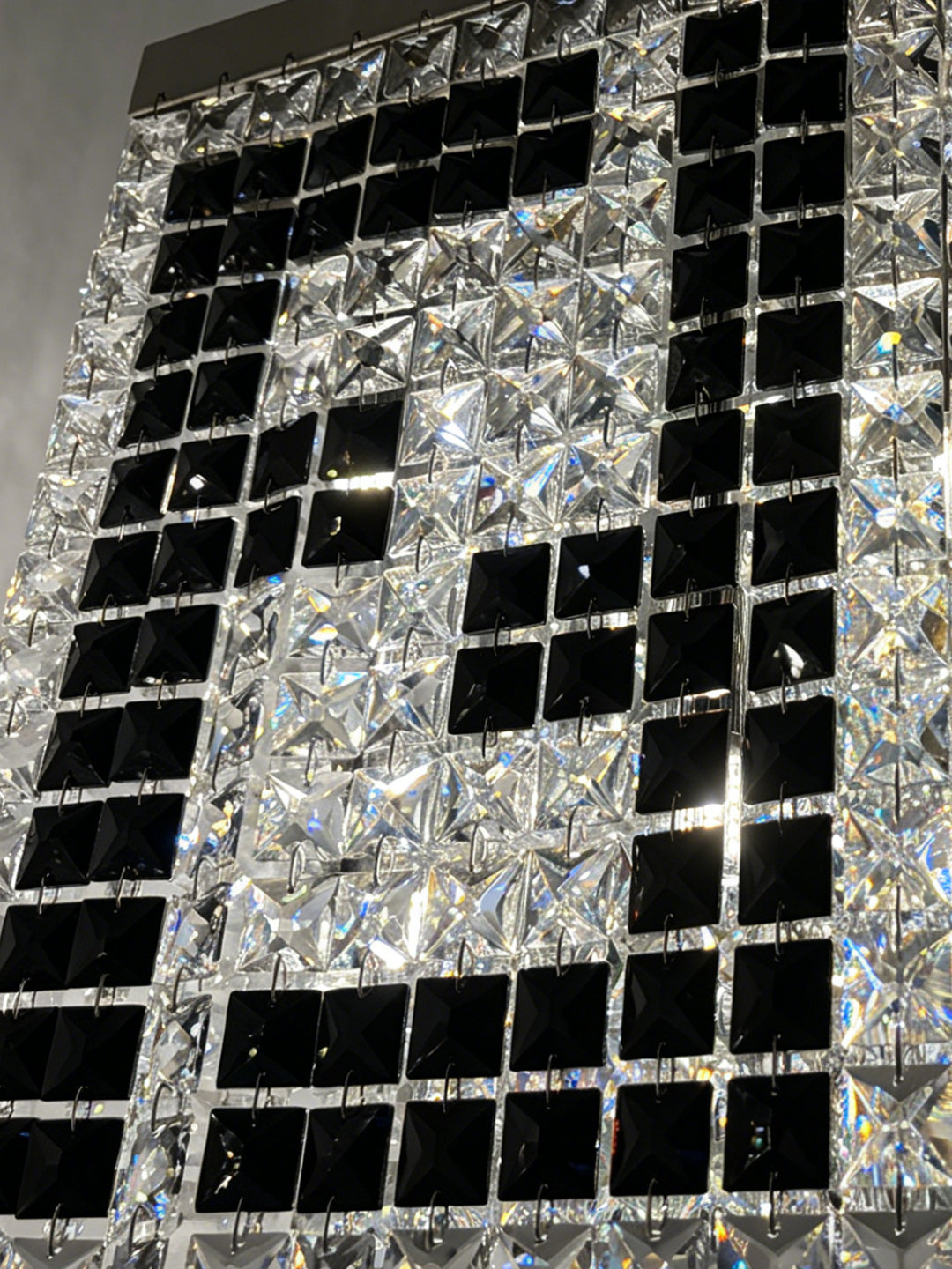 Rectangular Crystal Kitchen Island Pendant