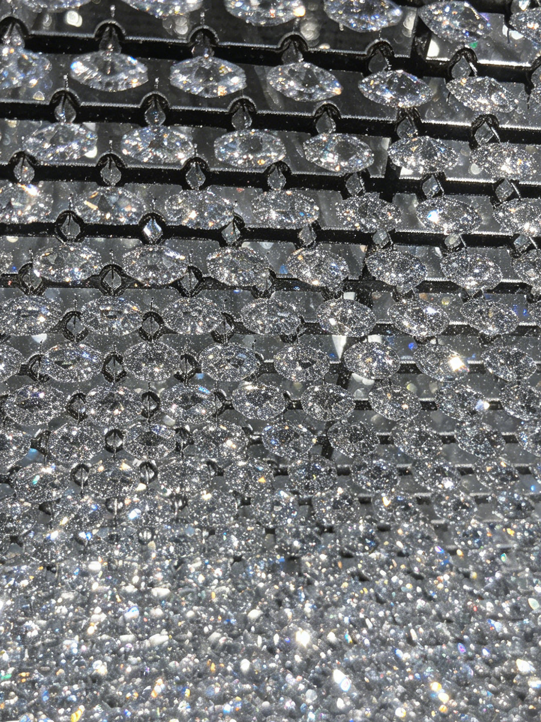 Two-Tier Square Crystal Flush Mount Light